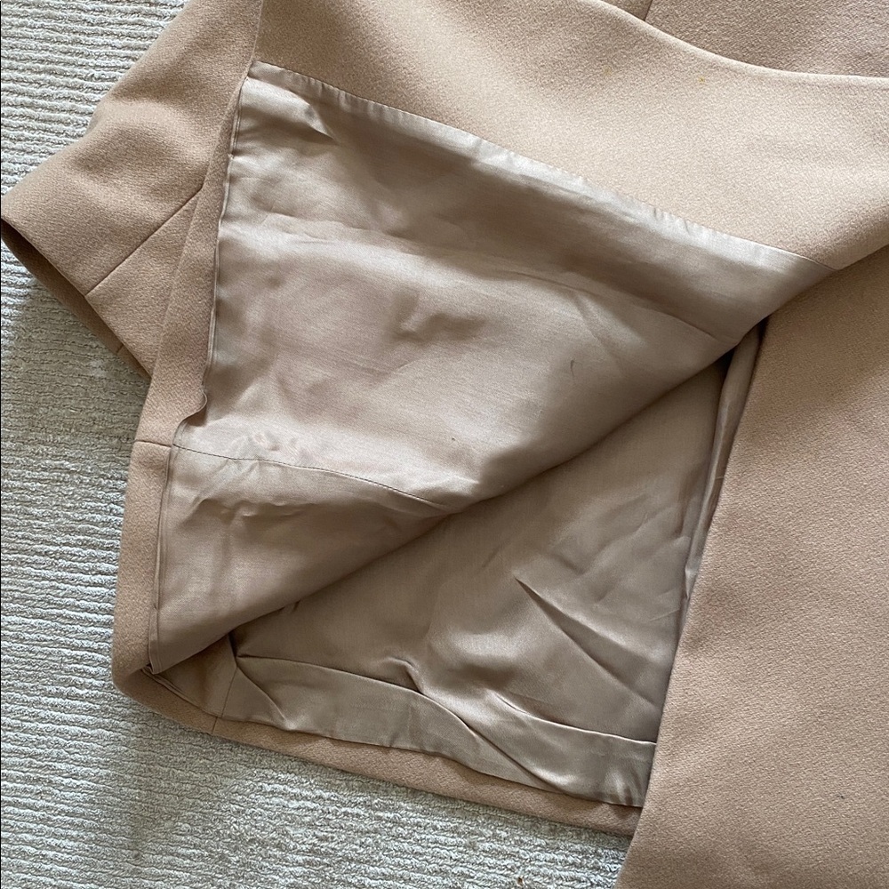 Isabella Oliver Maternity Camel Peacoat Pea Coat Double Breasted Size 12 - Picture 9 of 14